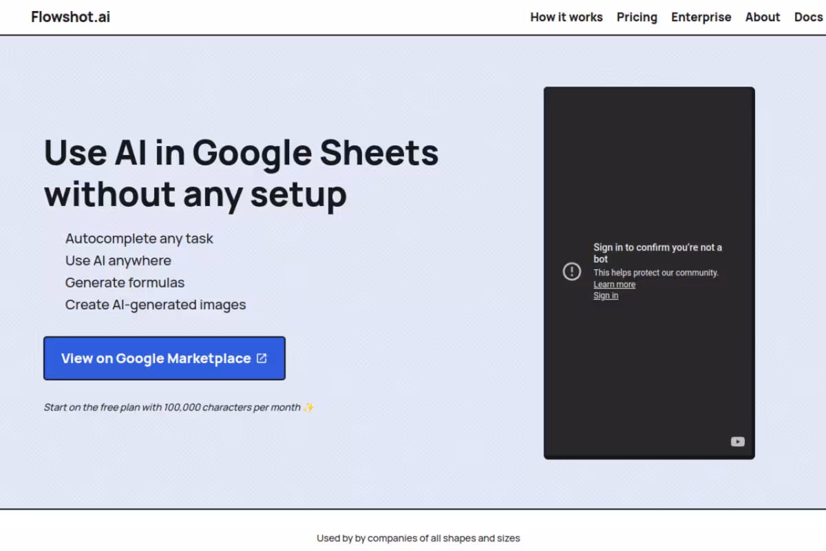 Flowshot homepage screenshot
