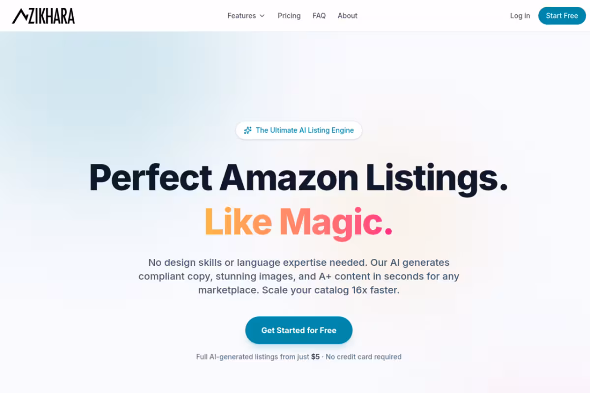 Zikhara AI homepage screenshot