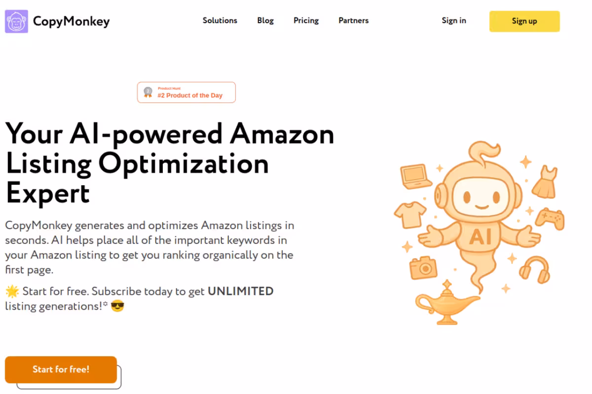 CopyMonkey homepage screenshot