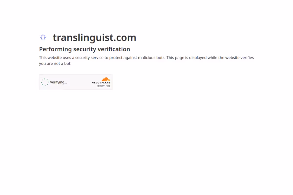 TransLinguist homepage screenshot