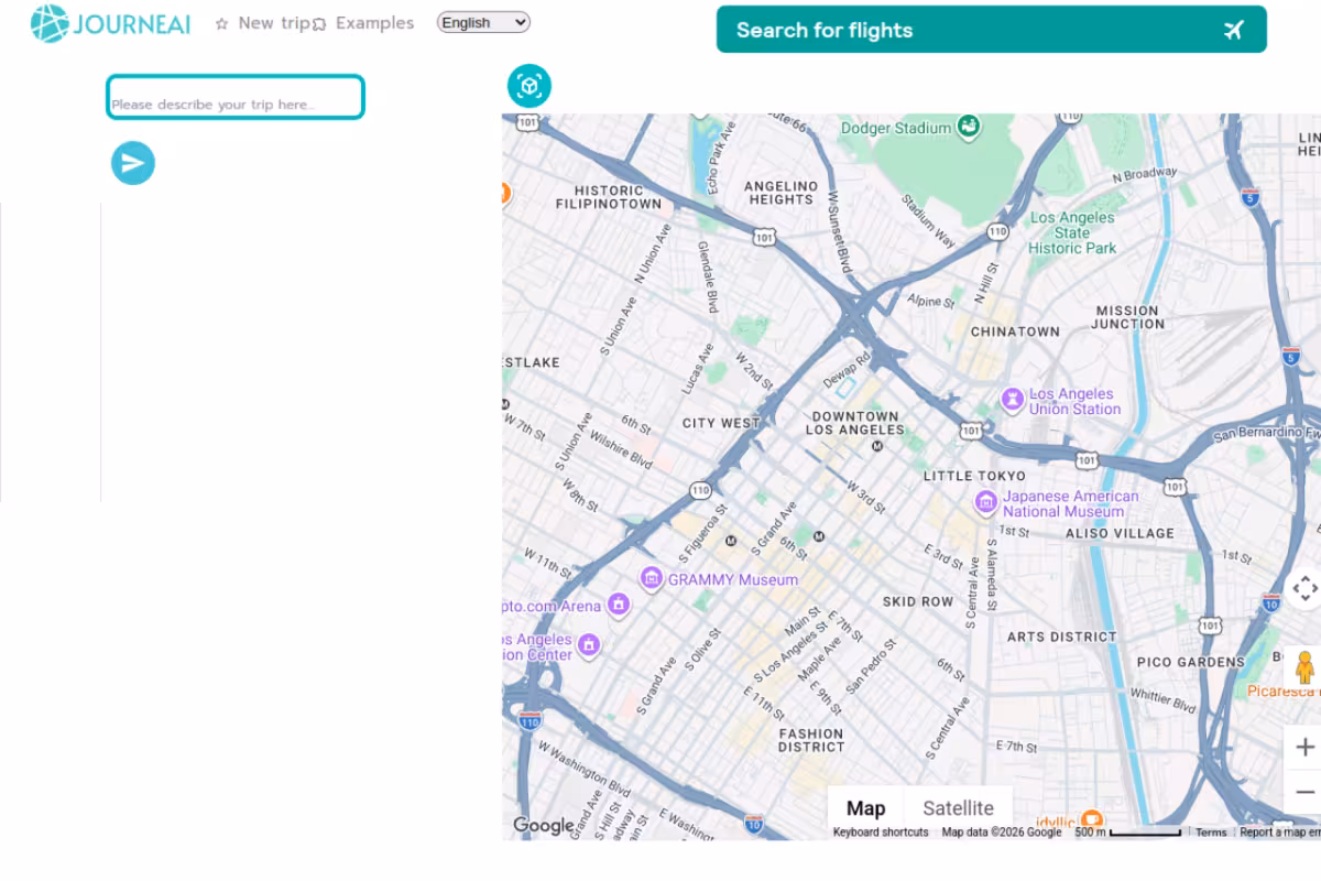 Journeai homepage screenshot