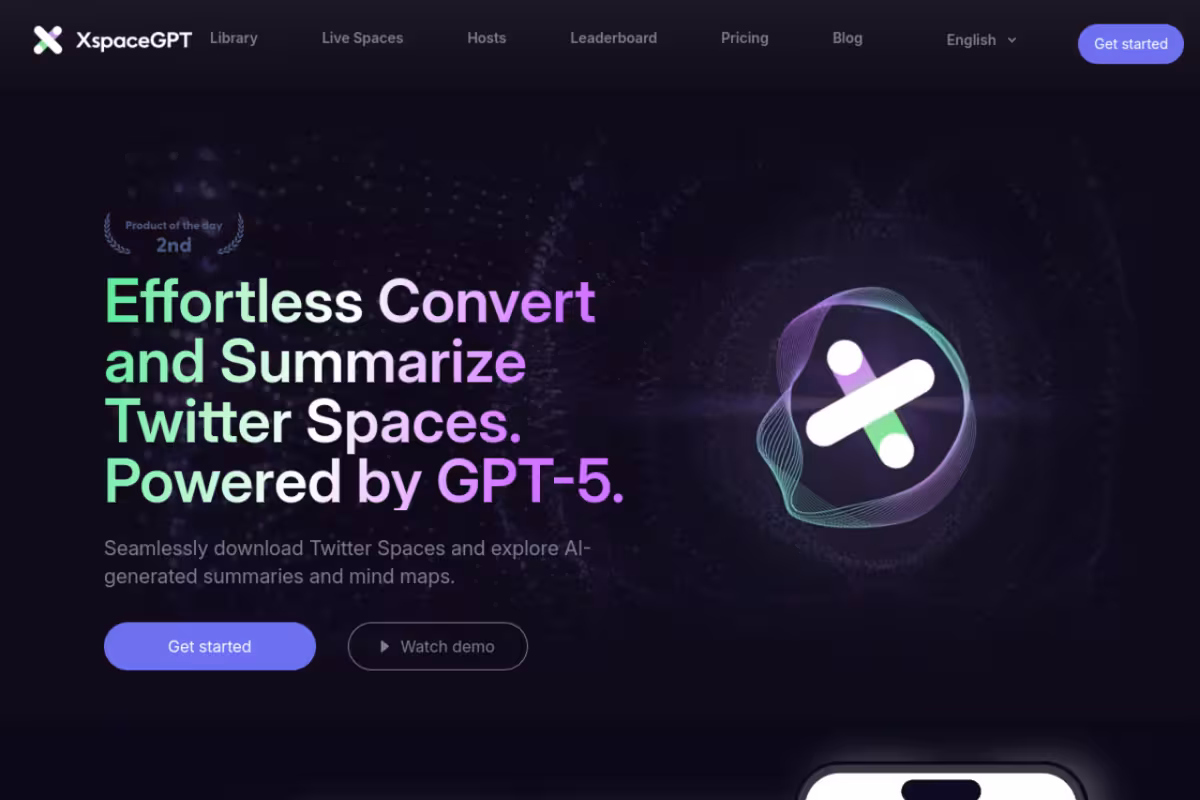 XspaceGPT homepage screenshot