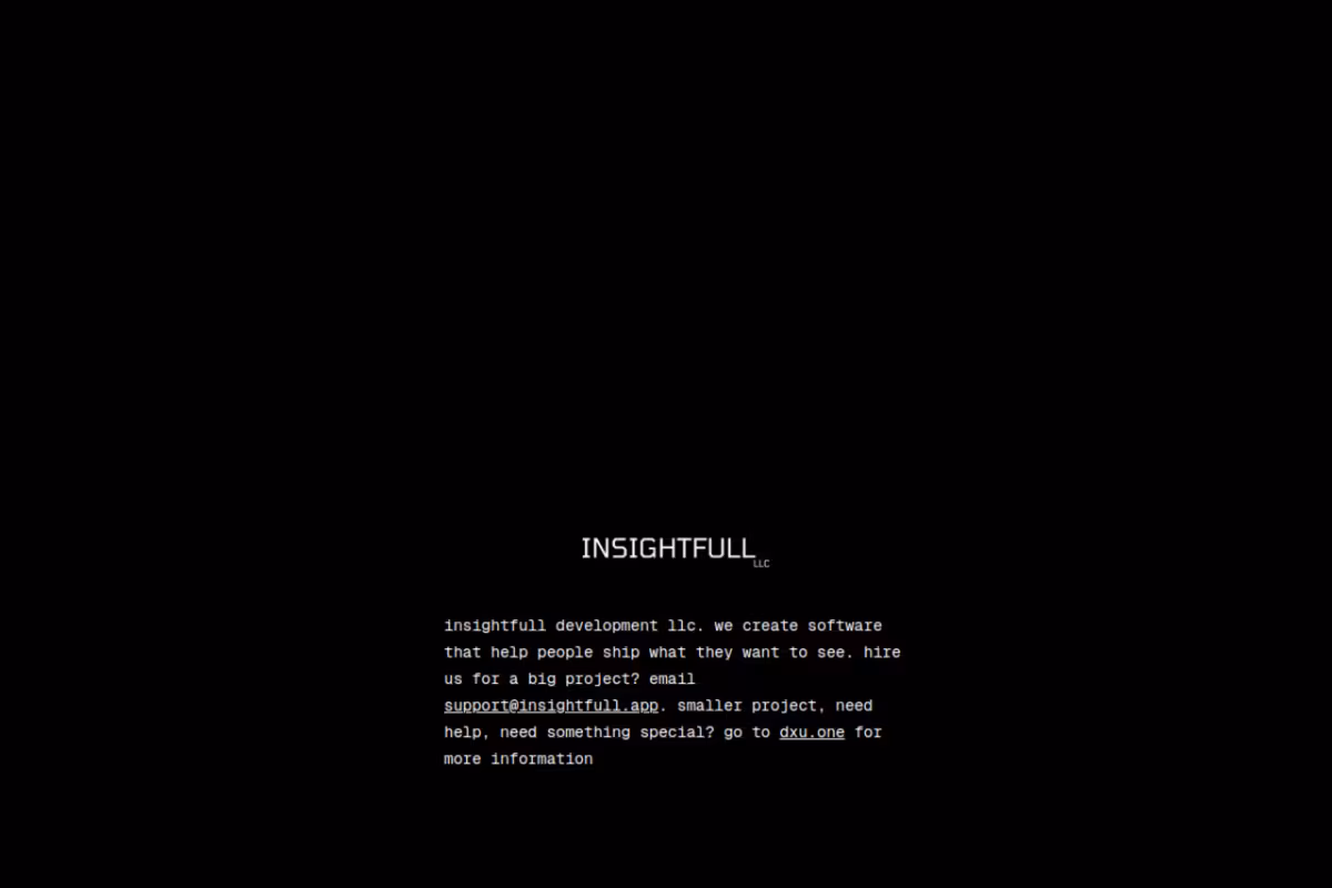 Insightfull homepage screenshot