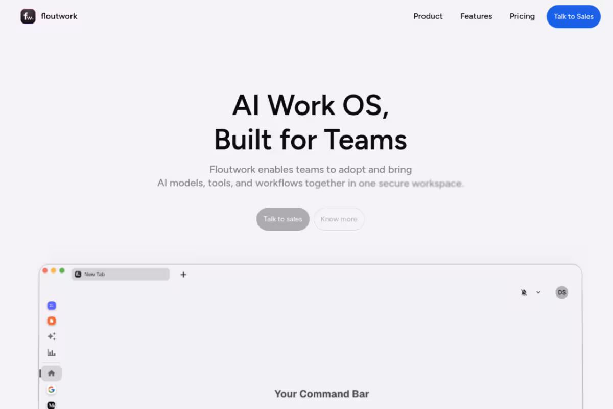Floutwork homepage screenshot
