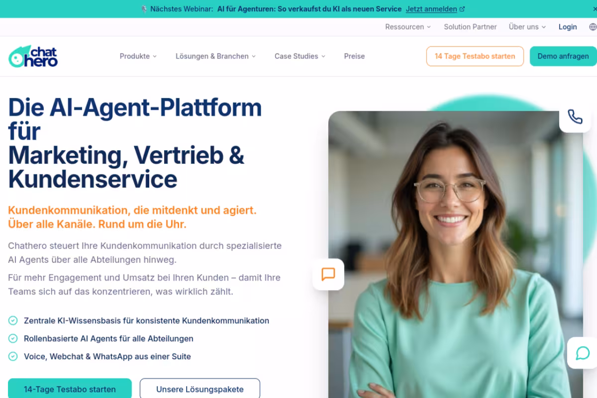 Chathero homepage screenshot