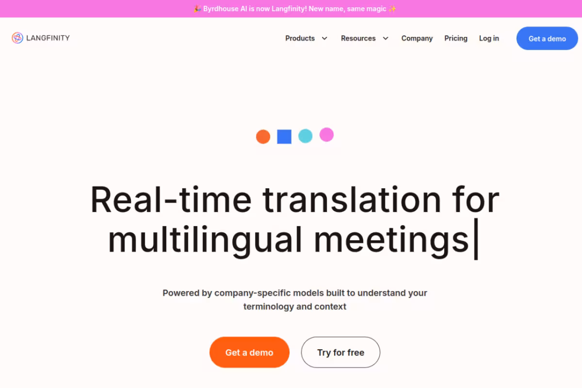 Byrdhouse homepage screenshot