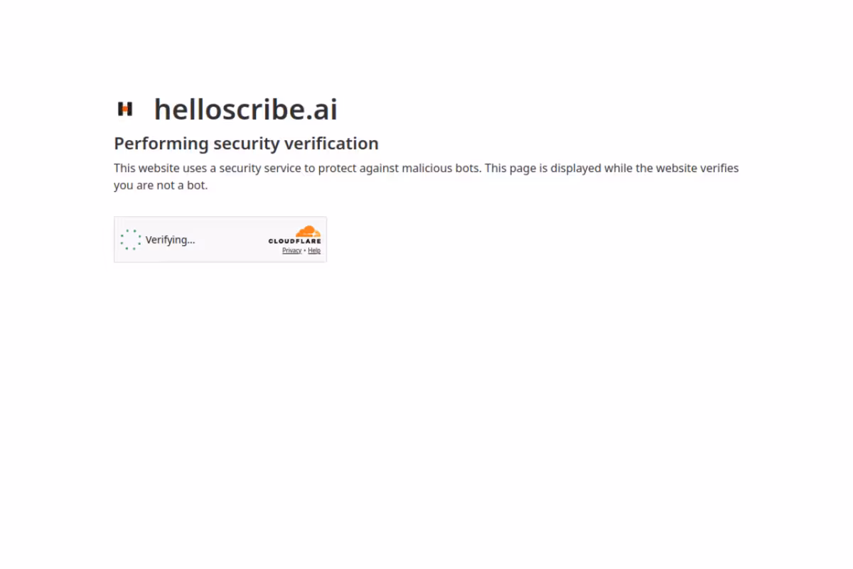 HelloScribe homepage screenshot