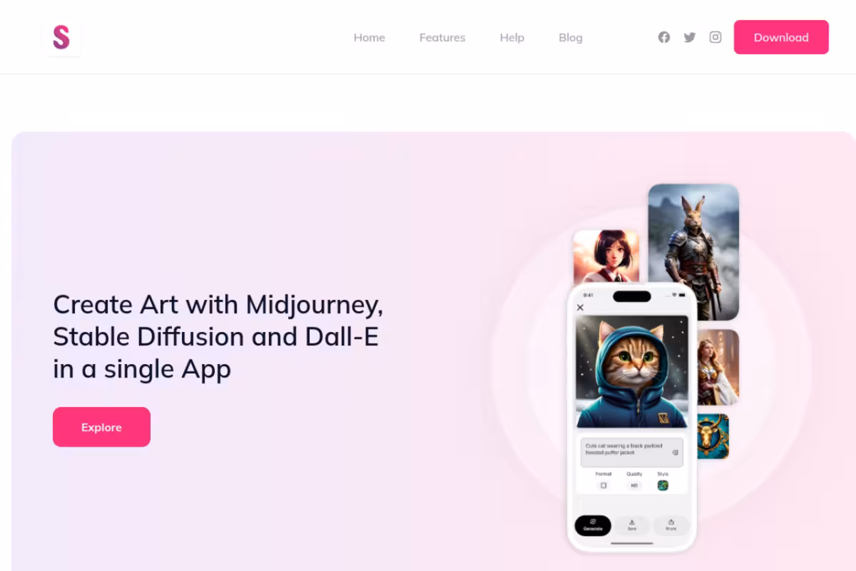 Splend AI homepage screenshot