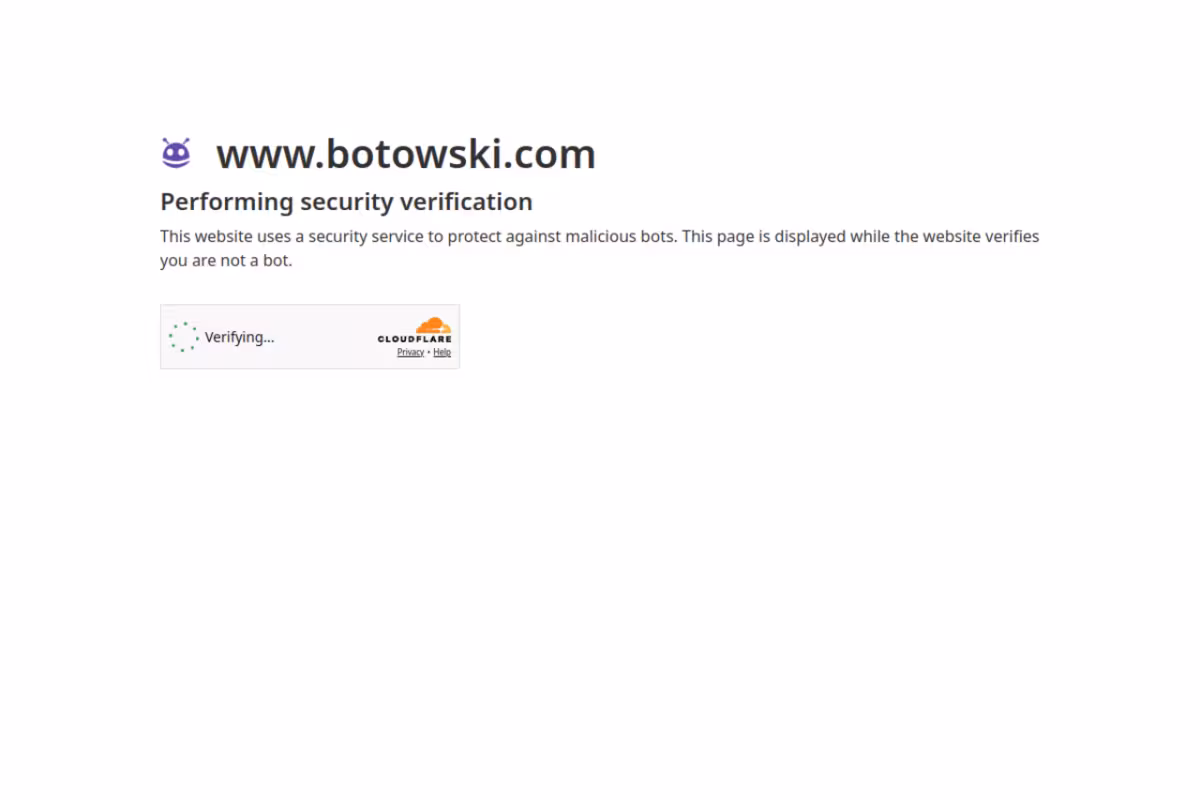 Botowski homepage screenshot