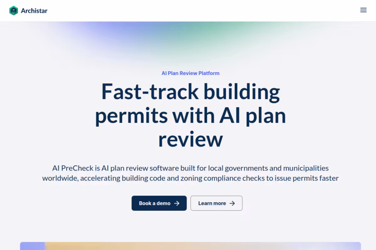Archistar homepage screenshot