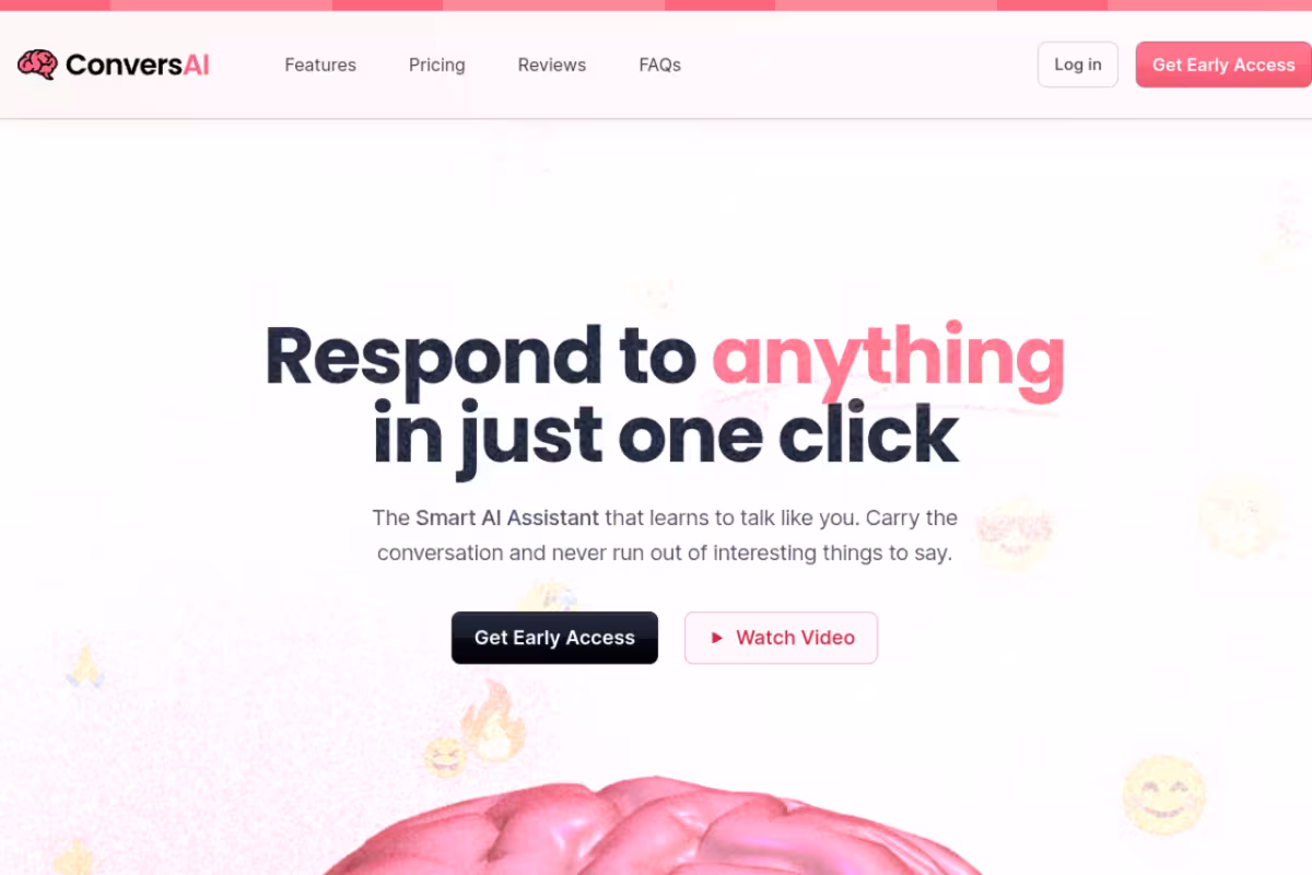ConversAI homepage screenshot