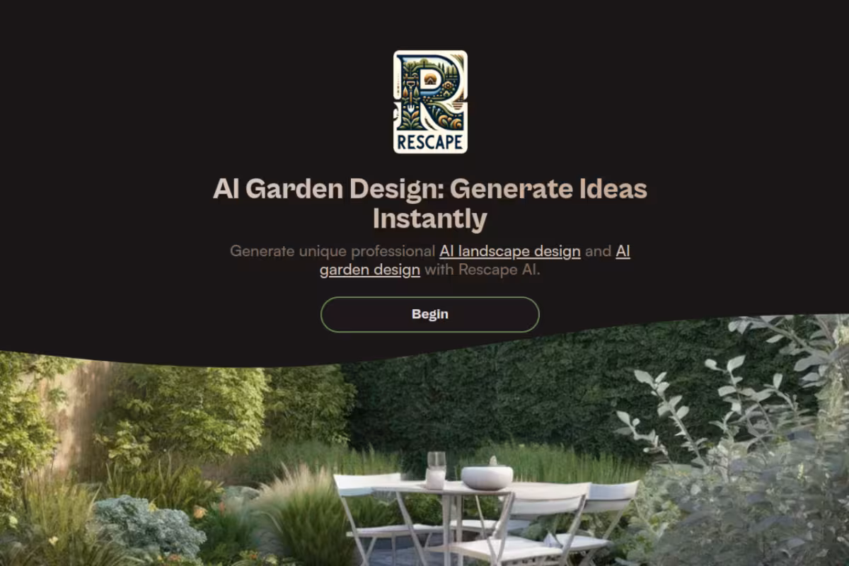 Rescape AI homepage screenshot