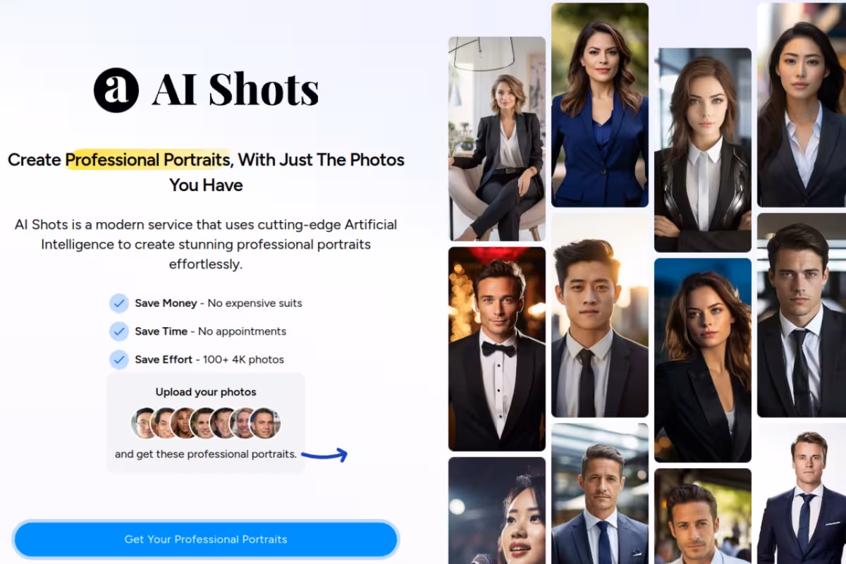 AI Shots homepage screenshot