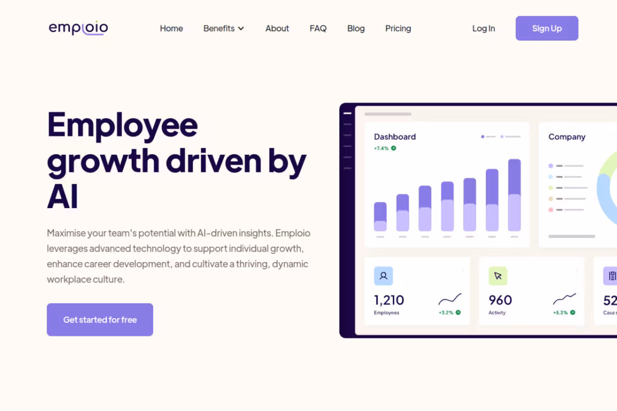 Emploio homepage screenshot