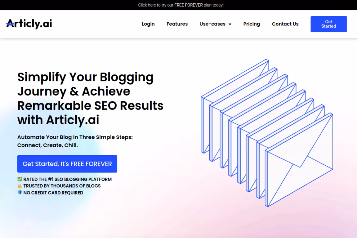 Articly.ai homepage screenshot