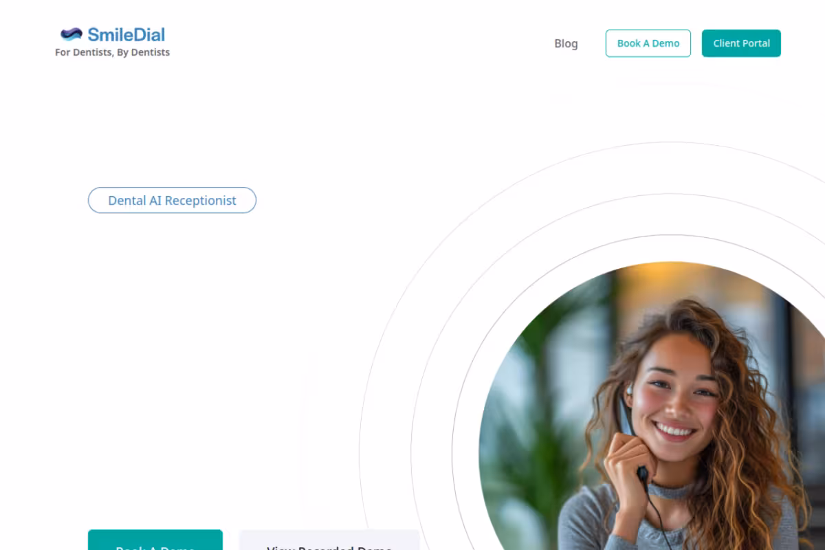 SmileDial homepage screenshot