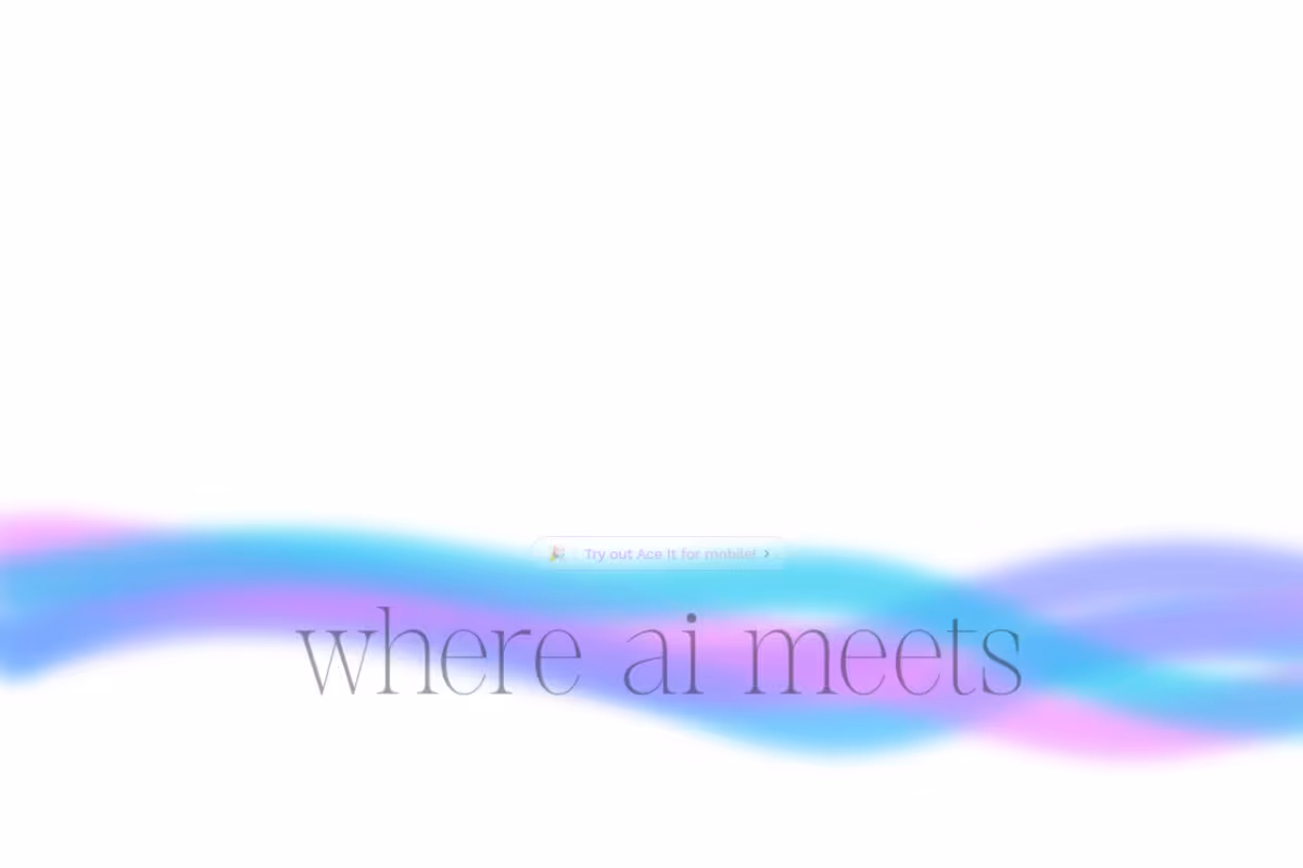 Ace It homepage screenshot
