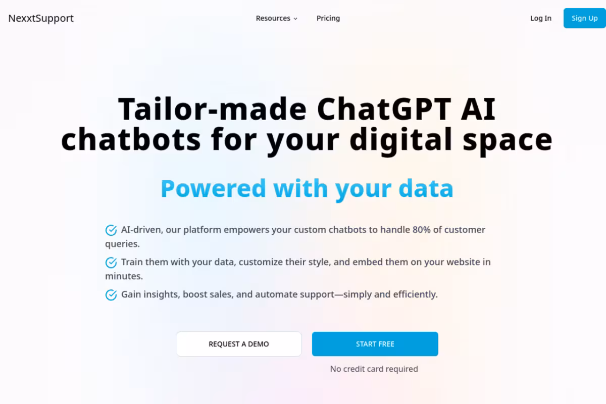 AI-First All-In-One Customer Support Platform homepage screenshot
