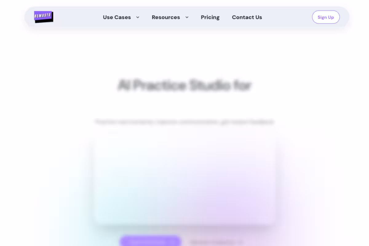 Remasto homepage screenshot