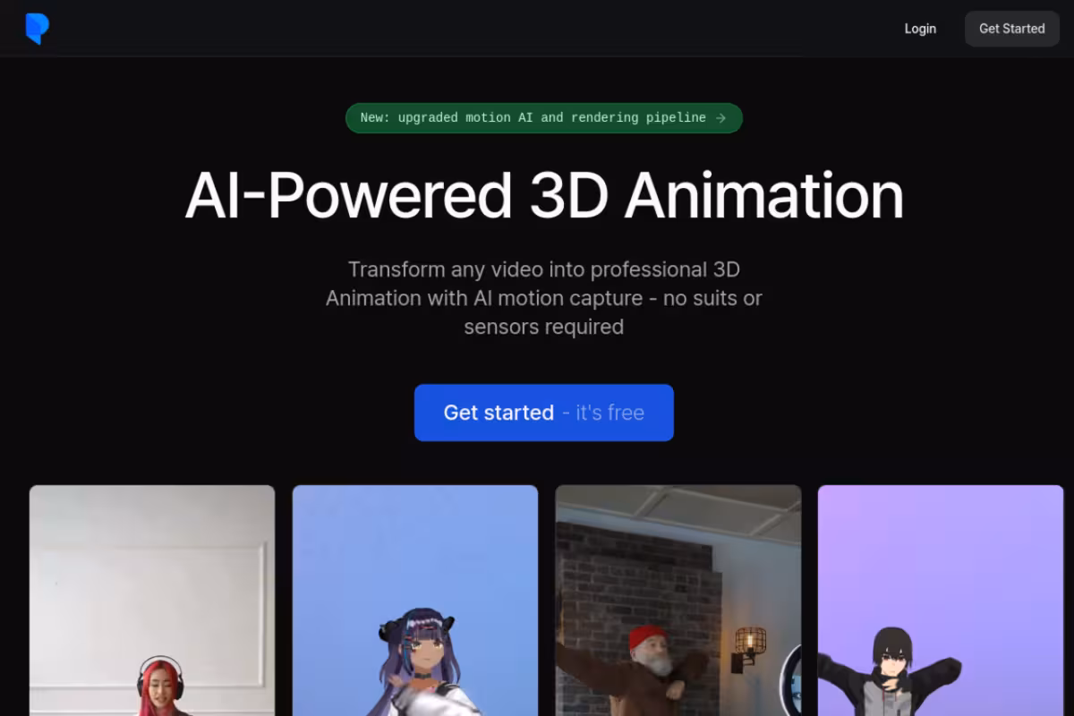 Plask homepage screenshot