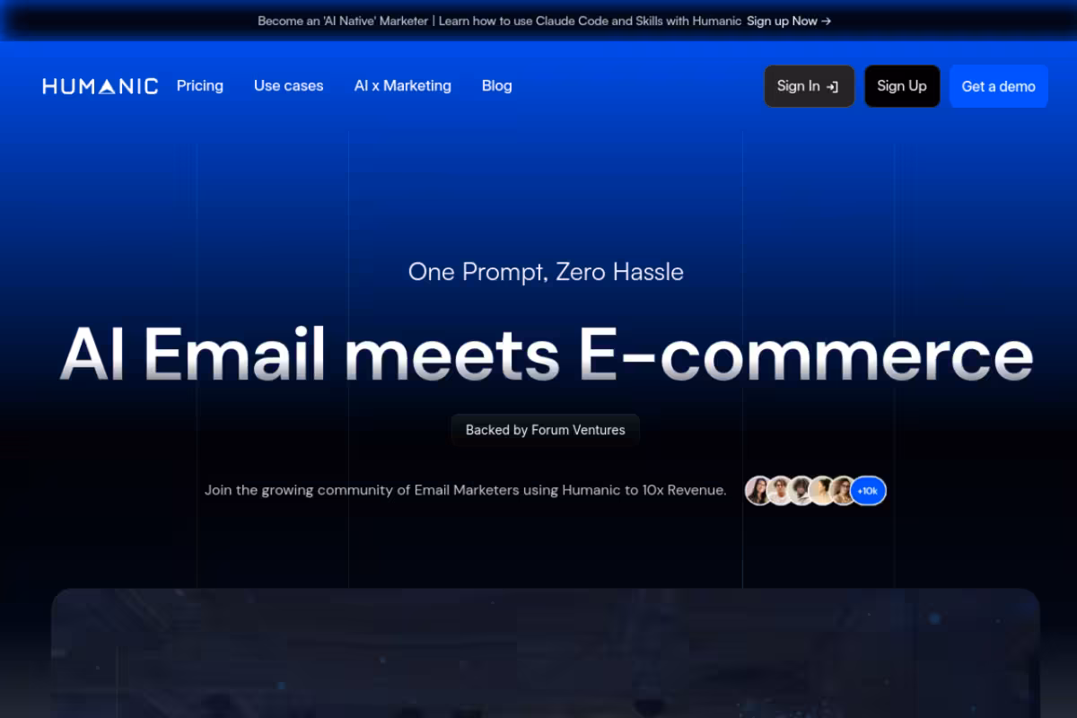 Humanic homepage screenshot
