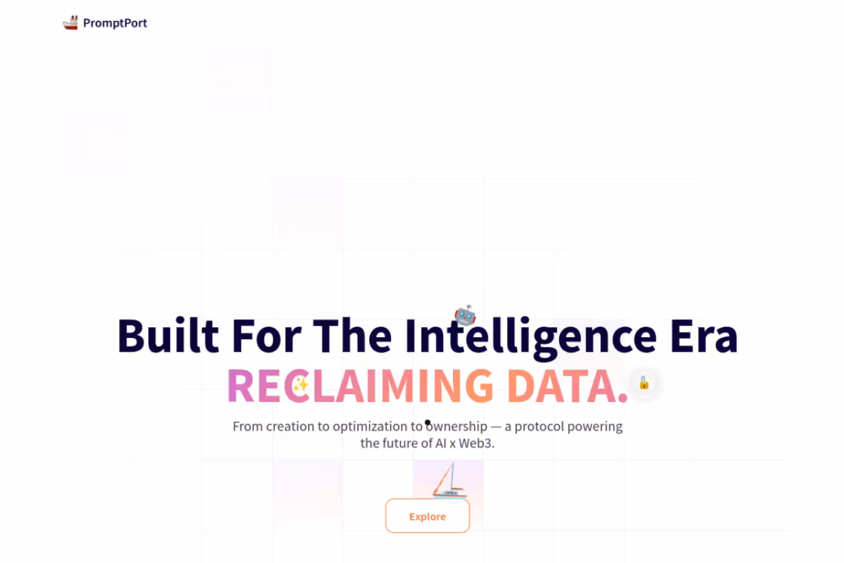 PromptPortAI homepage screenshot
