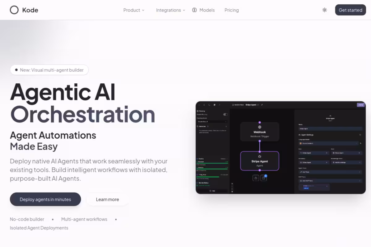 Kode homepage screenshot