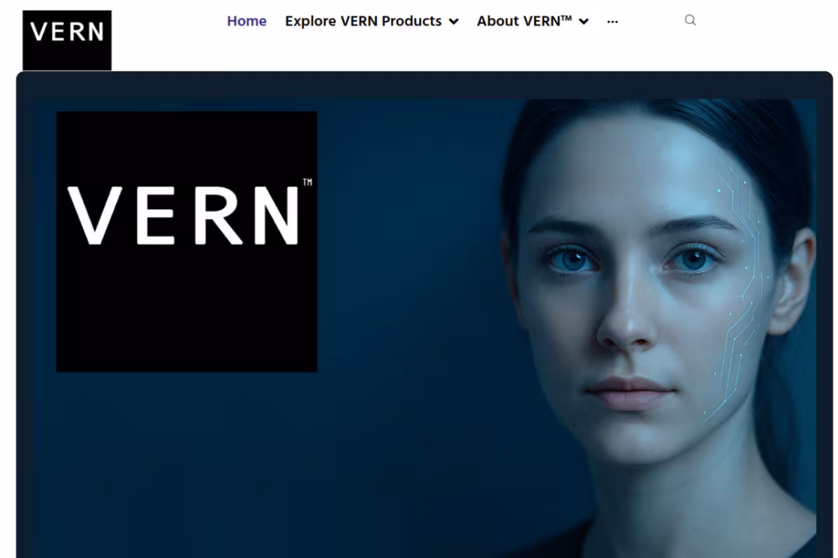 VERN AI homepage screenshot