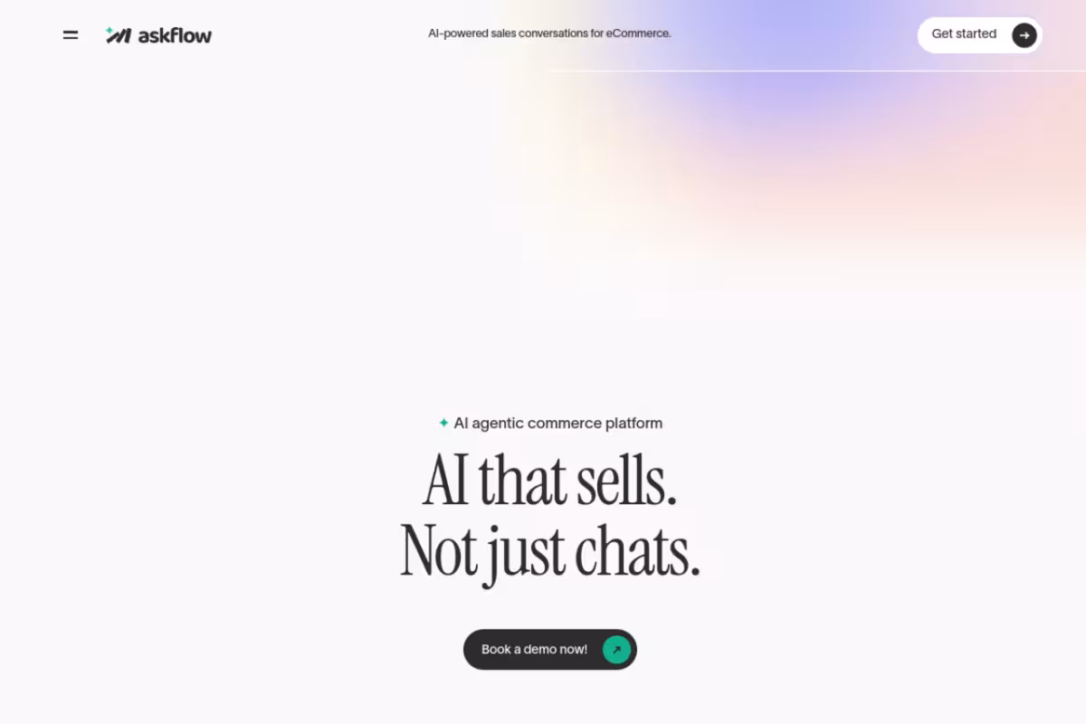 Askflow AI homepage screenshot