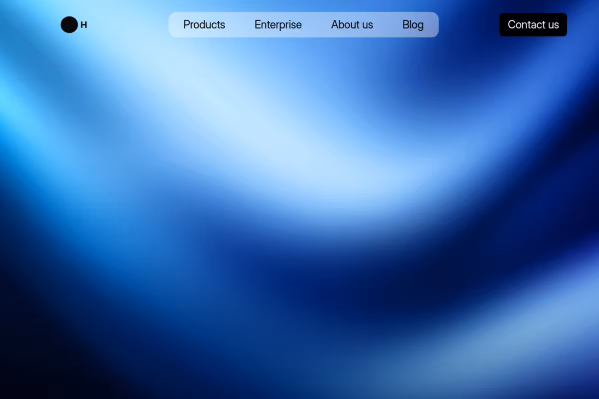 H Company homepage screenshot