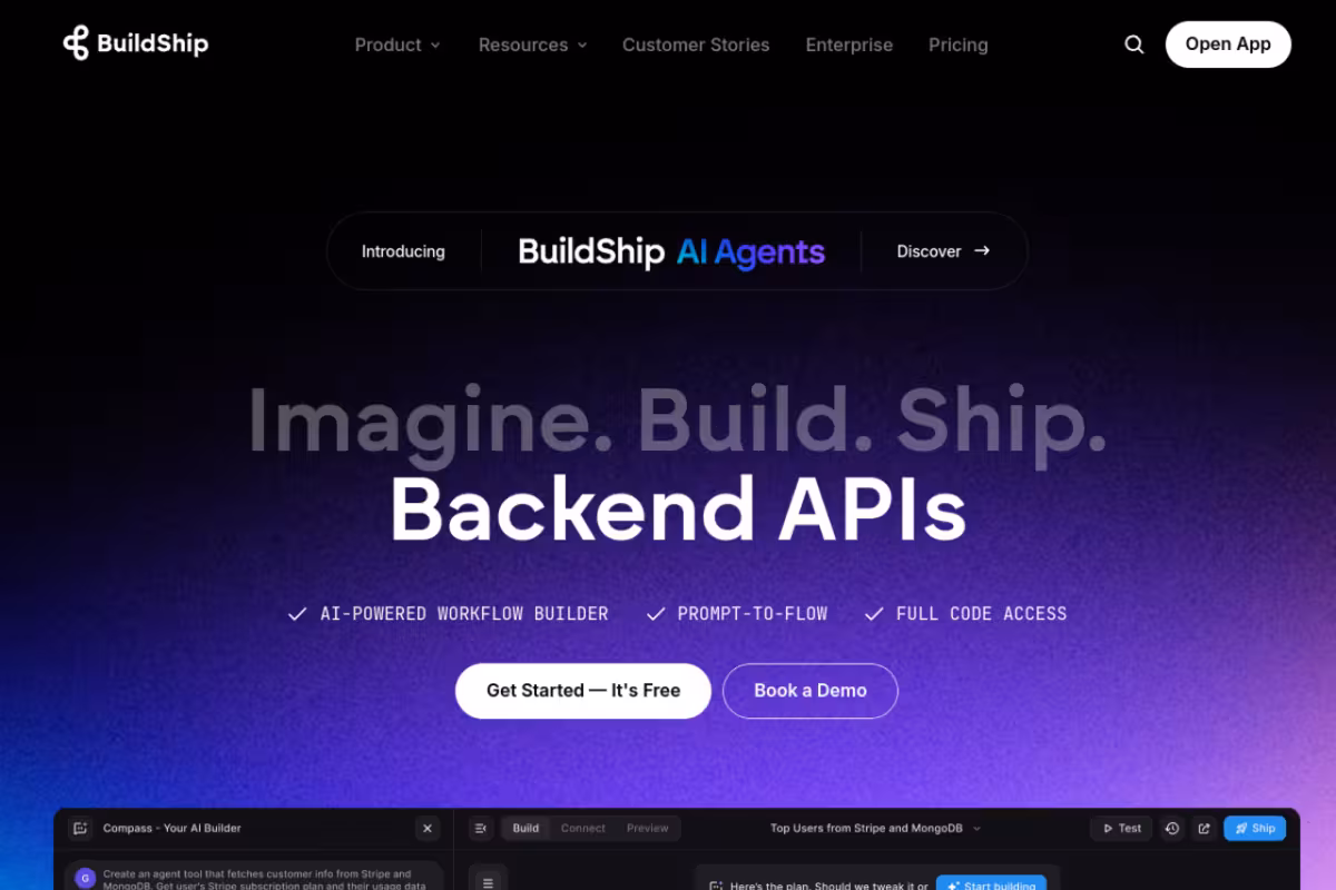 Buildship homepage screenshot