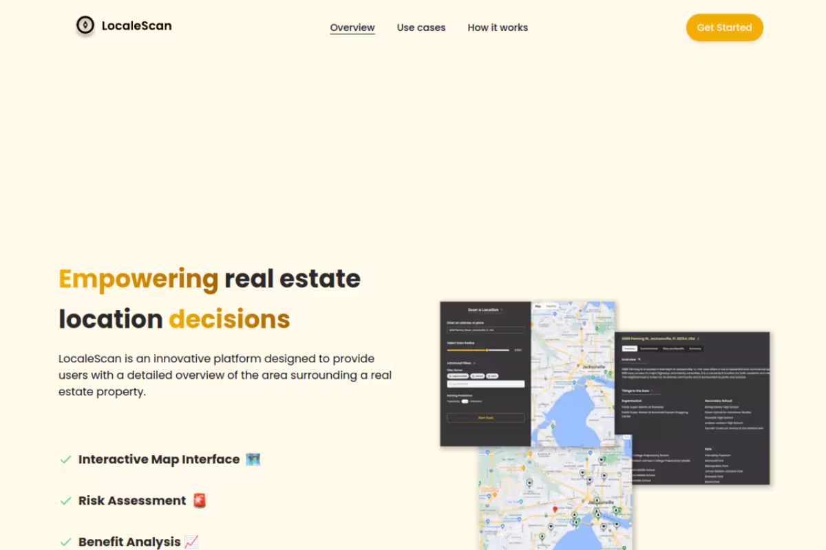 LocaleScan homepage screenshot