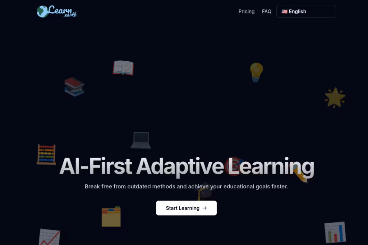 Learn Earth homepage screenshot