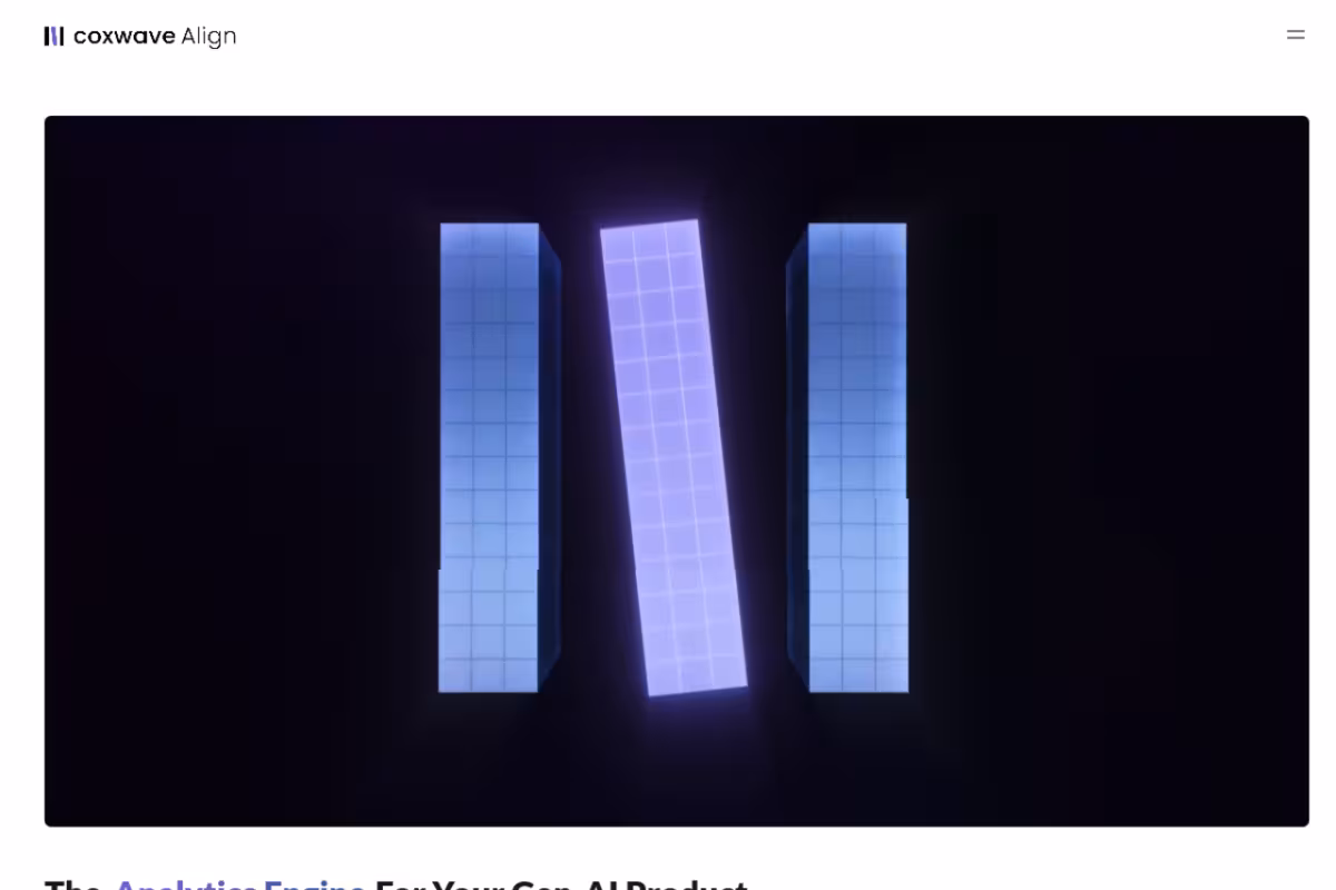 Coxwave Align homepage screenshot