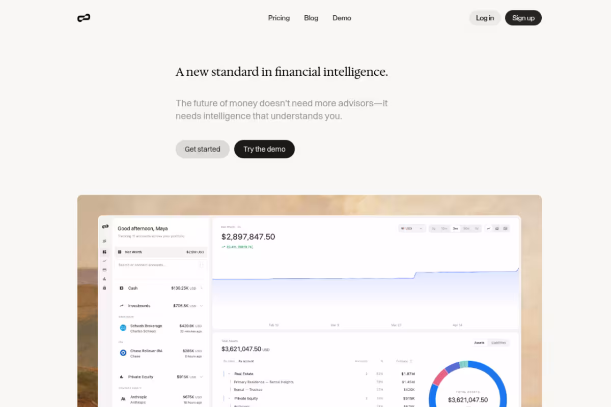 Principal homepage screenshot