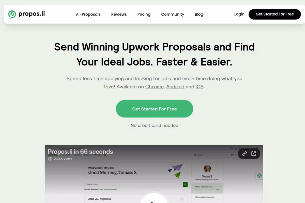 Propos.li homepage screenshot