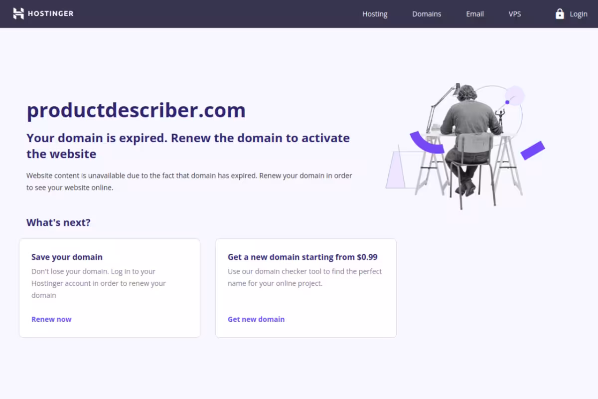 AI Product Description Generator homepage screenshot