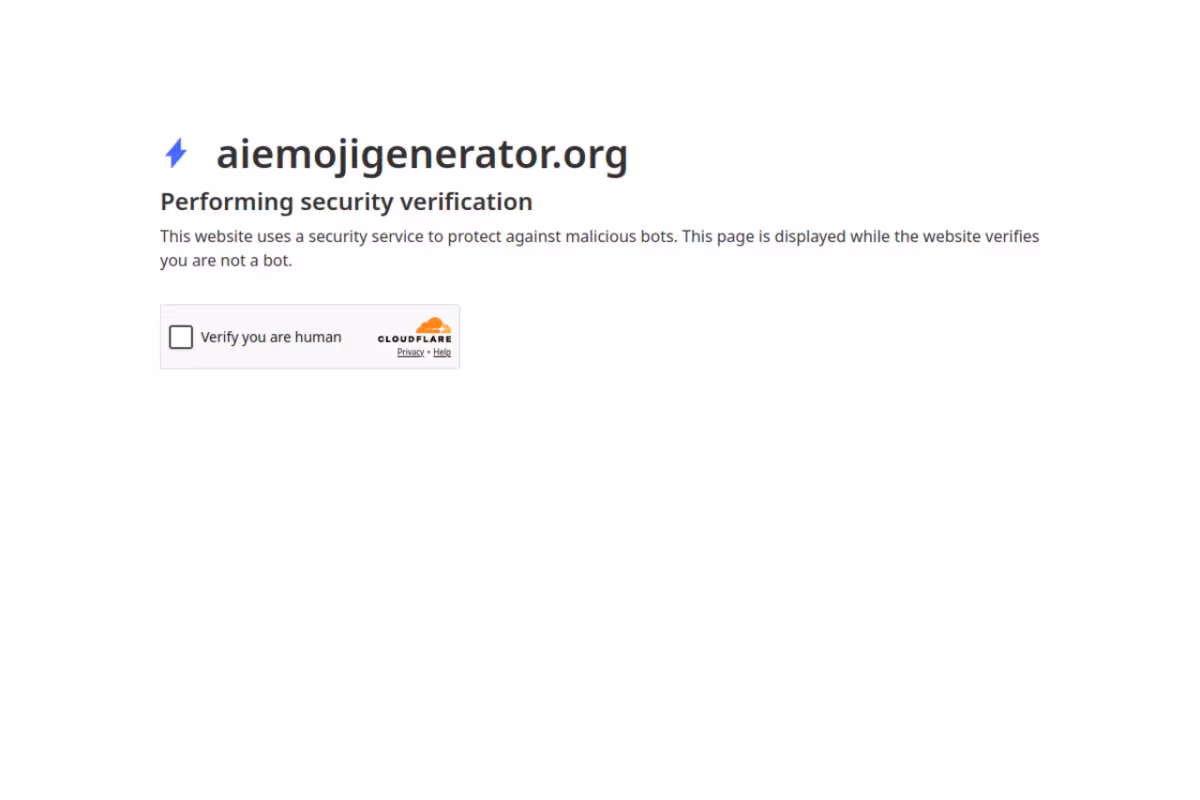 AI Emoji Generator homepage screenshot