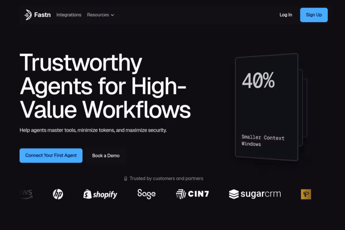 fastn homepage screenshot