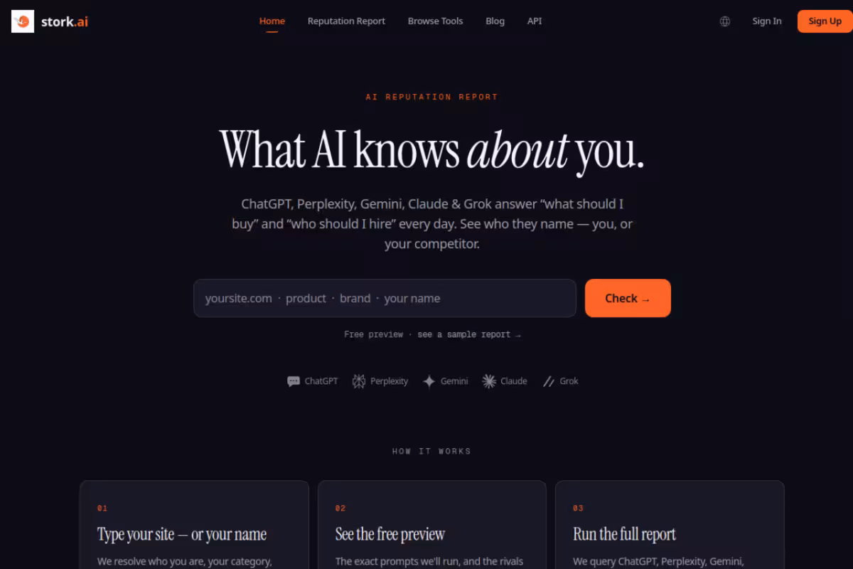Stork.AI homepage screenshot