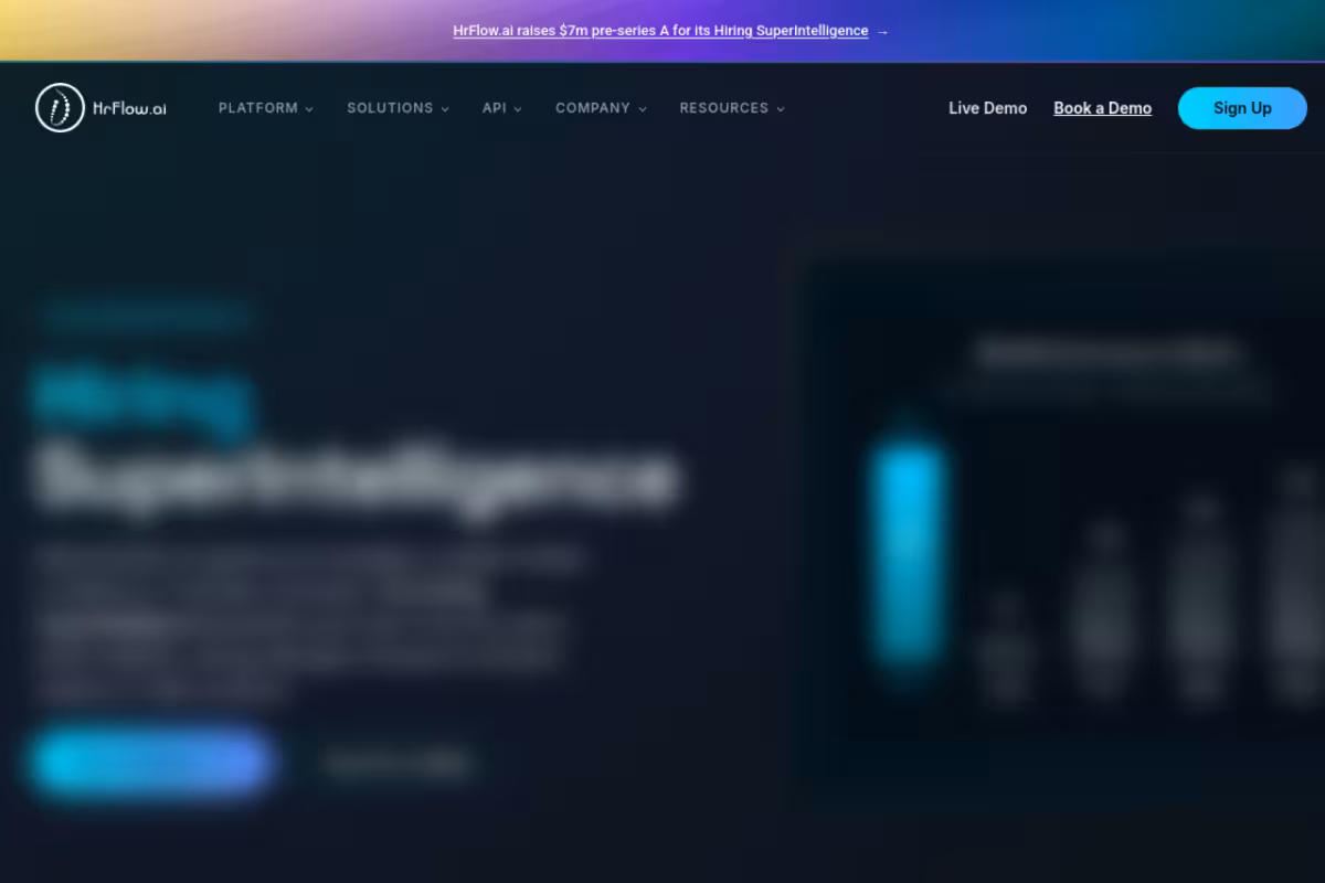 HrFlow.ai homepage screenshot