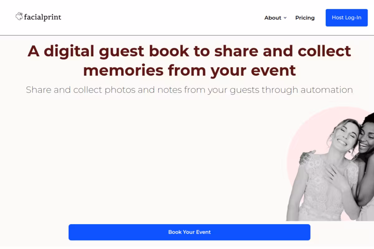 Facialprint homepage screenshot
