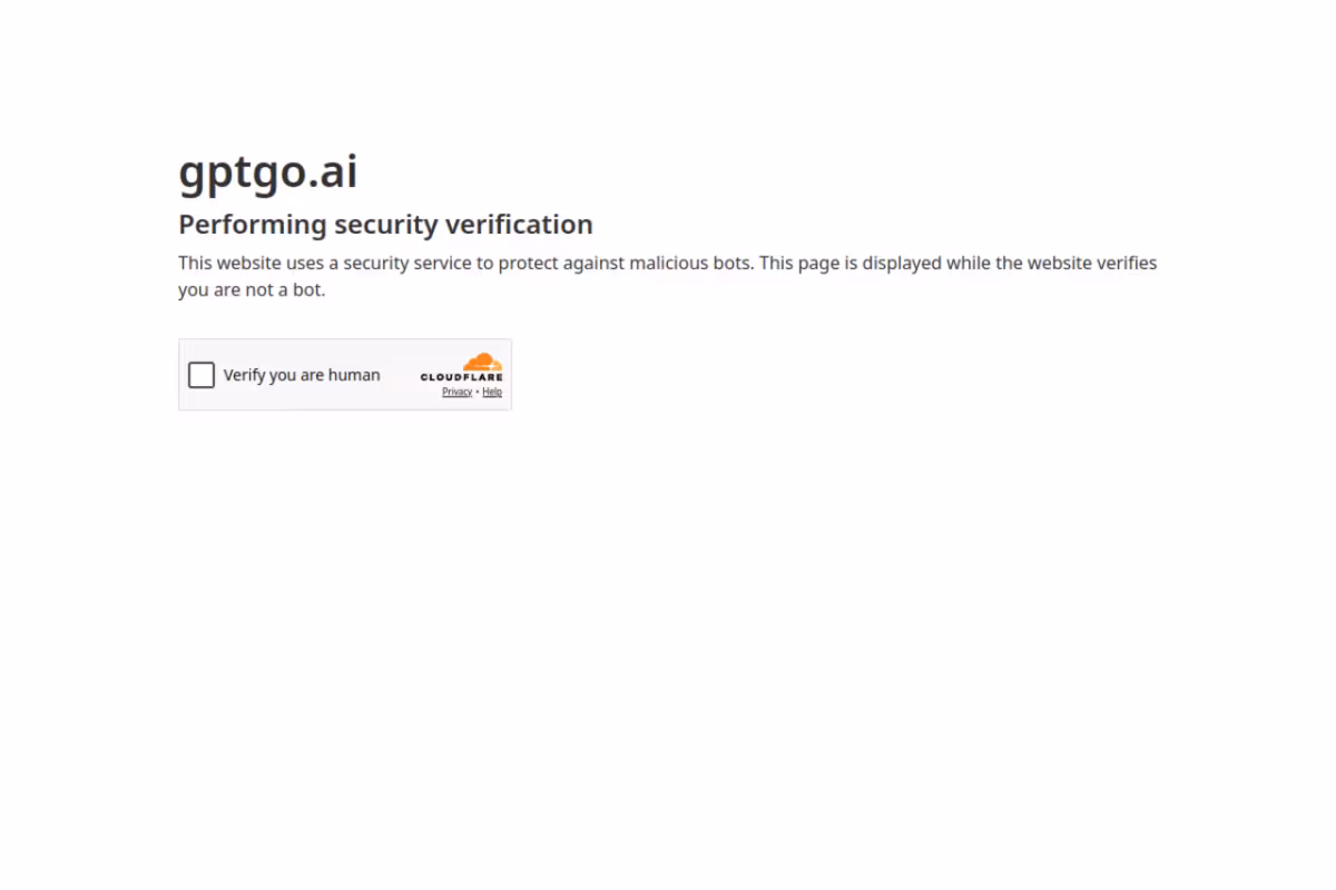 GPTGO homepage screenshot