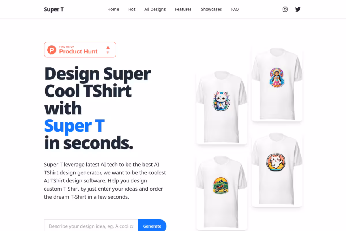 Super T homepage screenshot