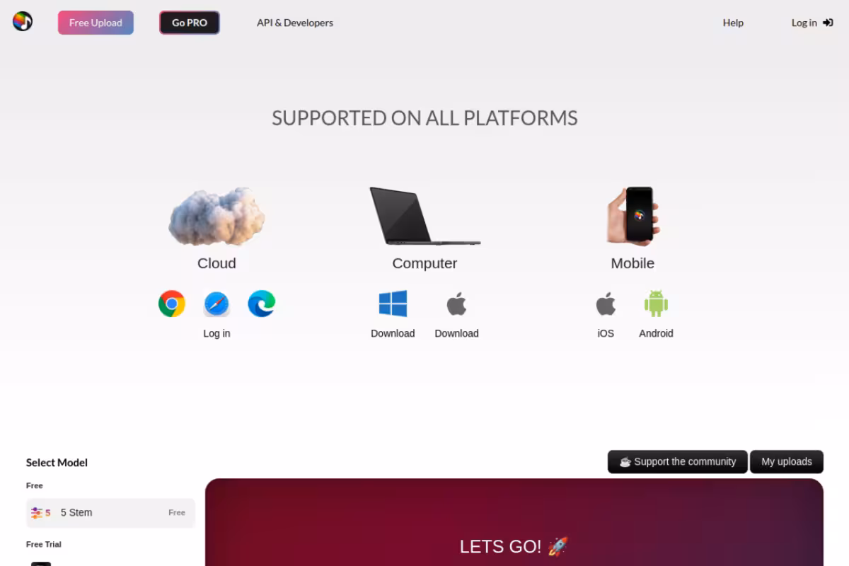 Splitter.ai homepage screenshot