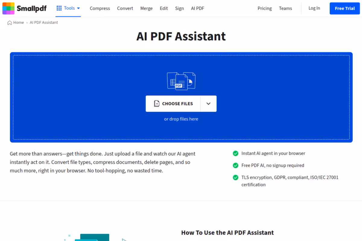SmallPDF homepage screenshot