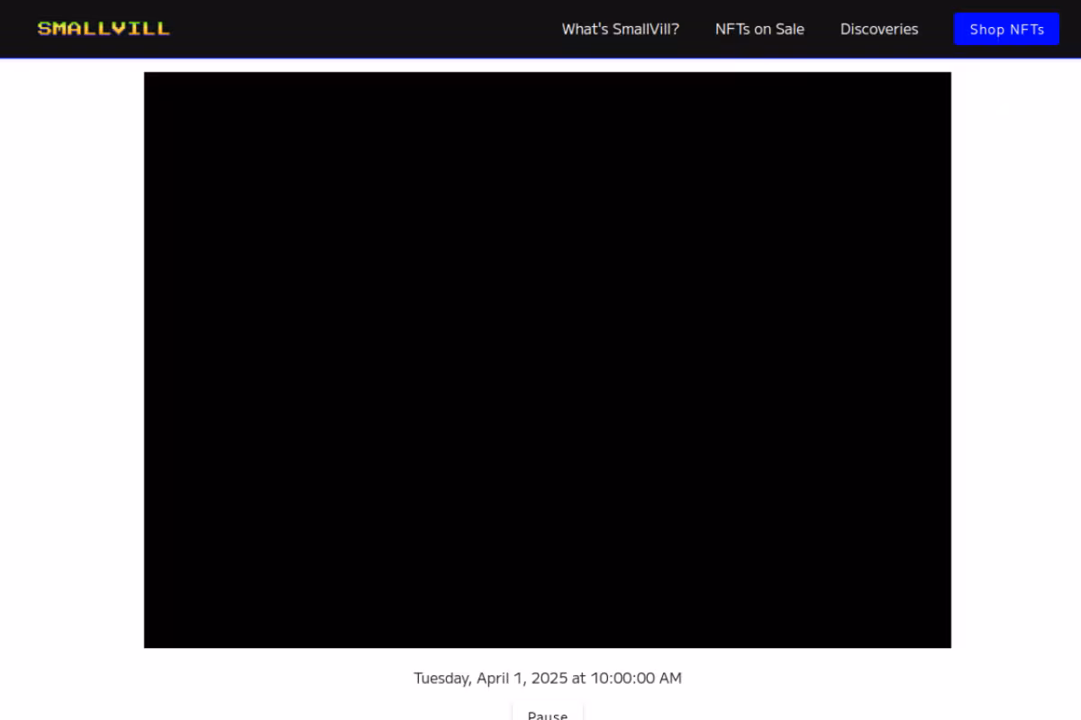 SmallVill homepage screenshot