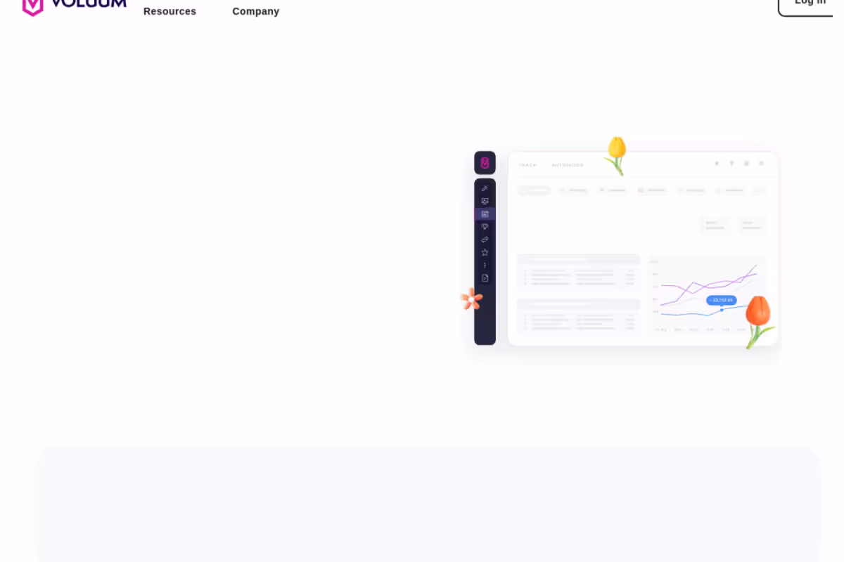 Voluum homepage screenshot
