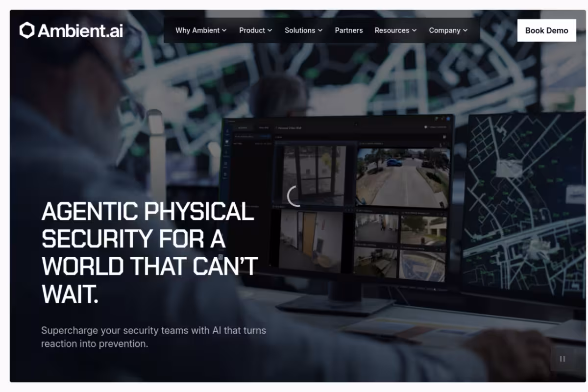 Ambient AI homepage screenshot