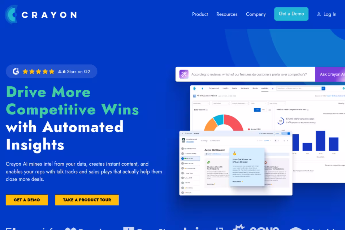 Crayon homepage screenshot